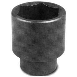 Unitool Regular Impact Socket - Black - Steel - 1/2-in Drive X 1 1/8-in W