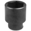 Unitool Regular Impact Socket - Black - Steel - 1/2-in Drive X 1 3/8-in W