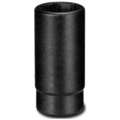 Unitool Deep Impact Socket - Black - Steel - 1/2-in Drive X 1 7/16-in W