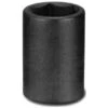 Unitool Regular Impact Socket - Black - Steel - 1/2-in Drive X 26-mm W