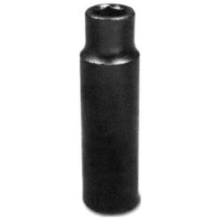 Unitool Deep Impact Socket - Black - Steel - 1/2-in Drive X 13-mm W