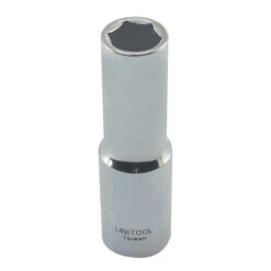 Unitool Deep Socket - Chrome Finish - Steel - 1/2-in Drive X 20-mm W - 1 Per Pack