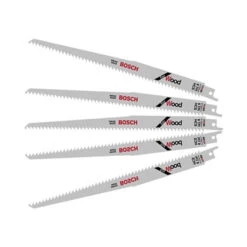 Bosch High Carbon Steel Reciprocating Wood Saw Blades - 12-in L - 6 TPI - 5 Per Pack