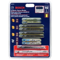 Bosch Multi-Purpose Jigsaw Blade Kit - U-Shank - High-Speed Steel - Set Of 10