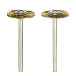 Dremel Brass Brush - 3/4-in Dia - 1 3/4-in L - 1/8-in Round Shank - 2 Per Pack