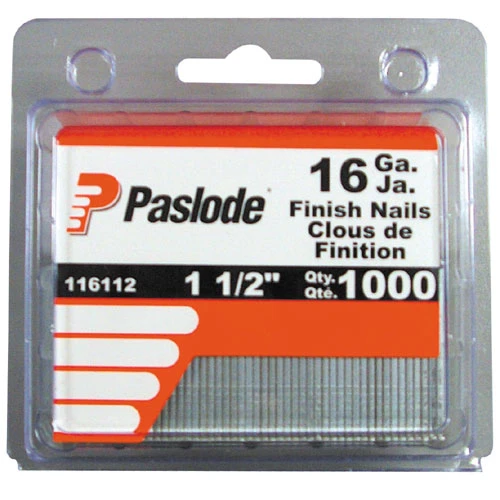 Paslode Finishing Nails - Strip - 16GA - 1 1/2" - 1000/Box 3 Paslode Finishing Nails - Strip - 16GA - 1 1/2" - 1000/Box