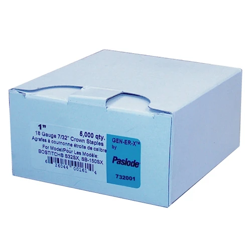 Paslode Finish Staples - Galvanized Steel - 1-in Leg X 7/32-in W Crown - 5000 Per Pack 3 Paslode Finish Staples - Galvanized Steel - 1-in Leg X 7/32-in W Crown - 5000 Per Pack