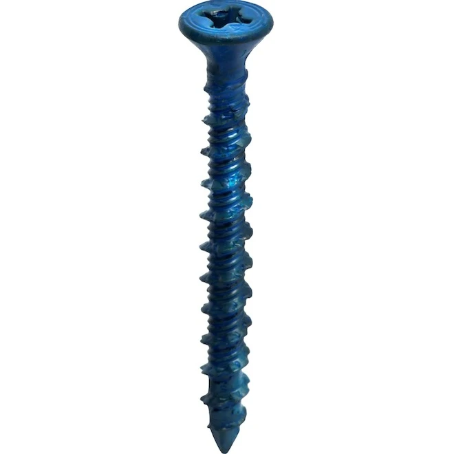 Buildex 10-Count 1/4-In X 2.75-in Blue Steel Self-Tapping Concrete Screw 3 Buildex 10-Count 1/4-In X 2.75-in Blue Steel Self-Tapping Concrete Screw