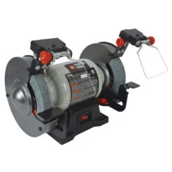 Porter-Cable Corded Bench Grinder With Built-In Led Light - 6-in Dia X 1/2-in Arbour - 2.5 Amp Motor - Variable-Speed