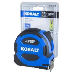 Kobalt 35-ft Blue Self-Locking Measuring Tape -Tool Nomic Sales 32435014c L