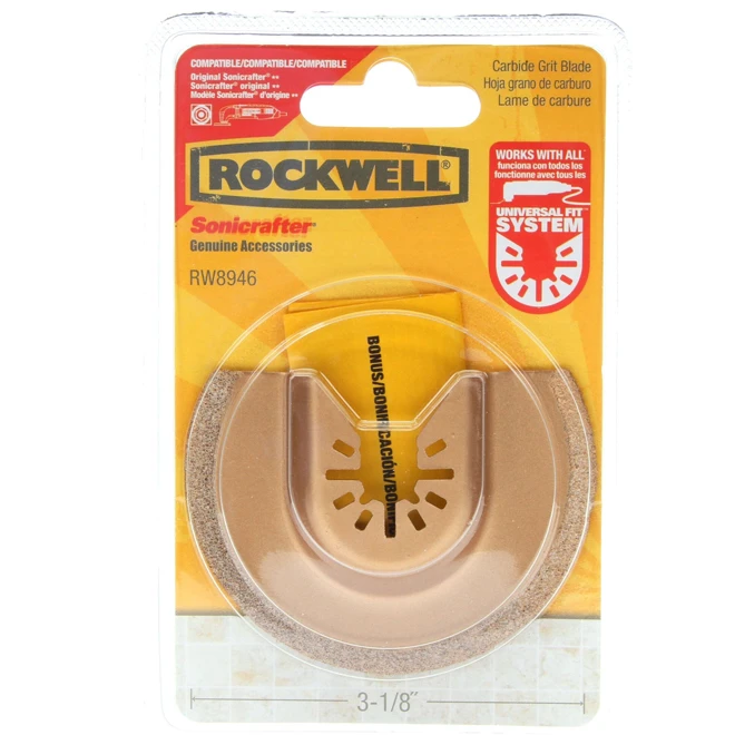 ROCKWELL 3 1/8-in Carbide-Grit Semicircle Saw Blade 3 ROCKWELL 3 1/8-in Carbide-Grit Semicircle Saw Blade