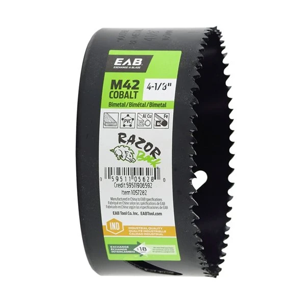 Exchange-A-Blade Razor Back 4-1/8-in Bi-Metal Non-Arboured Hole Saw 3 Exchange-A-Blade Razor Back 4-1/8-in Bi-Metal Non-Arboured Hole Saw