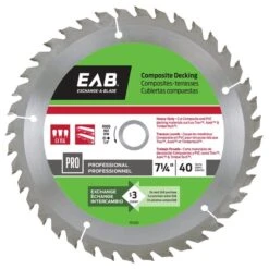 Exchange-A-Blade 7-1/4-in 40-Tooth Standard Tooth Carbide Circular Saw Blade - Dry Cut Only