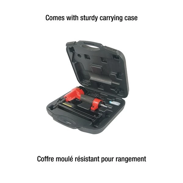 King Canada Performance Plus 18-gauge 2-in-1 Narrow Crown Construction Pneumatic Stapler Kit 3 King Canada Performance Plus 18-gauge 2-in-1 Narrow Crown Construction Pneumatic Stapler Kit
