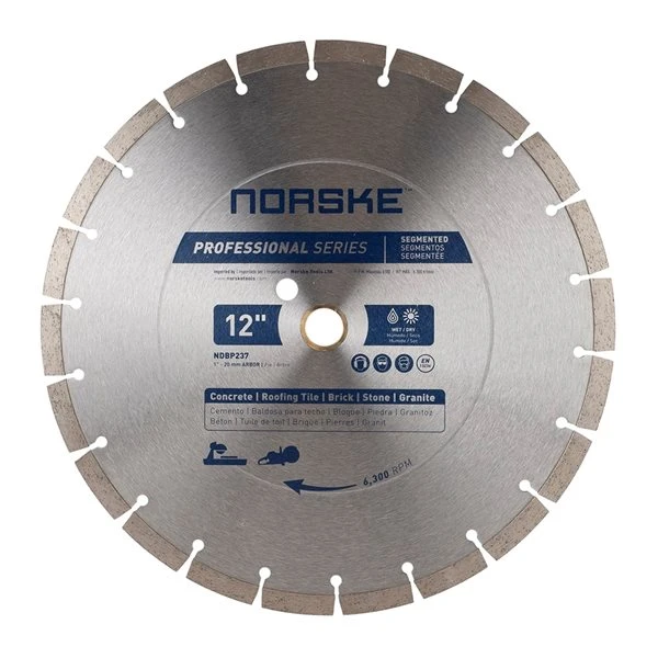 Norske 12-in Dry Cut Only Segmented Diamond Blade 3 Norske 12-in Dry Cut Only Segmented Diamond Blade