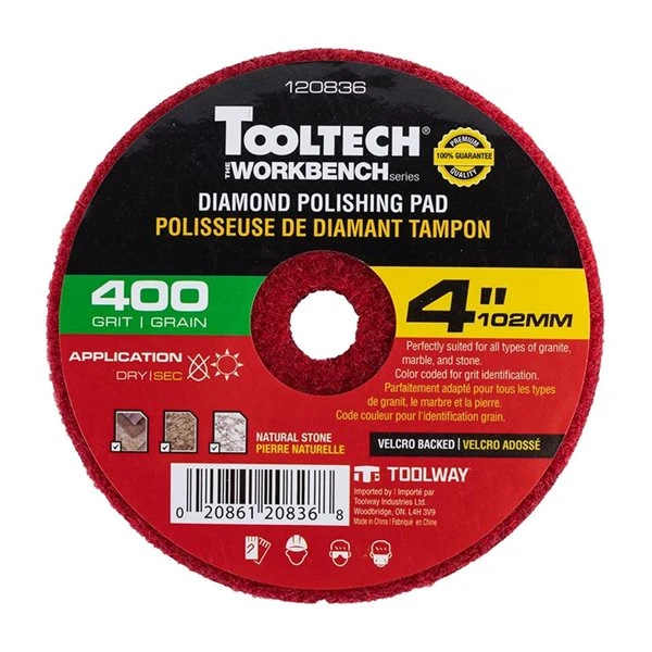 Tooltech Workbench 4-in Medium Diamond 400-Grit Polishing Pad (10-Piece) 3 Tooltech Workbench 4-in Medium Diamond 400-Grit Polishing Pad (10-Piece)