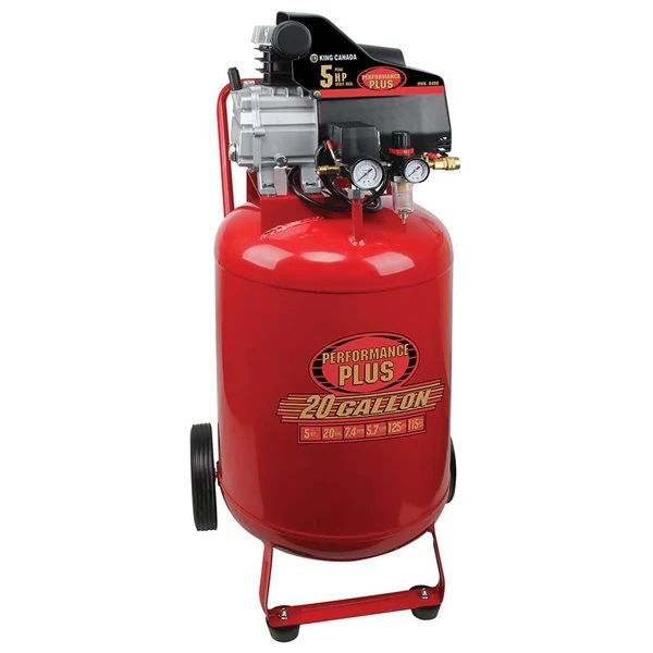 King Canada Performance Plus 20-Gallon (75-L) Single-Stage Portable Electric Vertical Air Compressor 3 King Canada Performance Plus 20-Gallon (75-L) Single-Stage Portable Electric Vertical Air Compressor