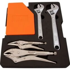 Dynamic Tools 6-Piece Hex Key, Locking Pliers And Adjustable Wrench Set -Tool Nomic Sales 332016337 AlternateImage2 l