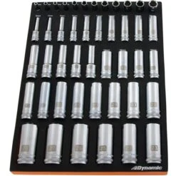 Dynamic Tools 46-Piece 1/4-in, 3/8-in & 1/2-in Drive Metric Deep Chrome Socket Set -Tool Nomic Sales 332016340 AlternateImage1 l