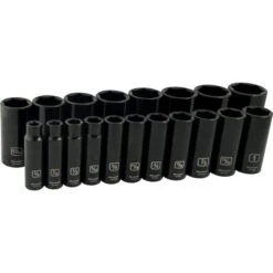 Dynamic Tools 19-piece SAE 1/2-in Drive 6-point Deep Socket Set -Tool Nomic Sales 332016704 MainImage 001 l