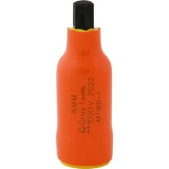 Gray Tools 8mm X 3/8-in Drive Standard Length Hex Head, Insulated Socket