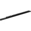 Dynamic Tools 3/8-in Black Drive Aluminum Socket Rail