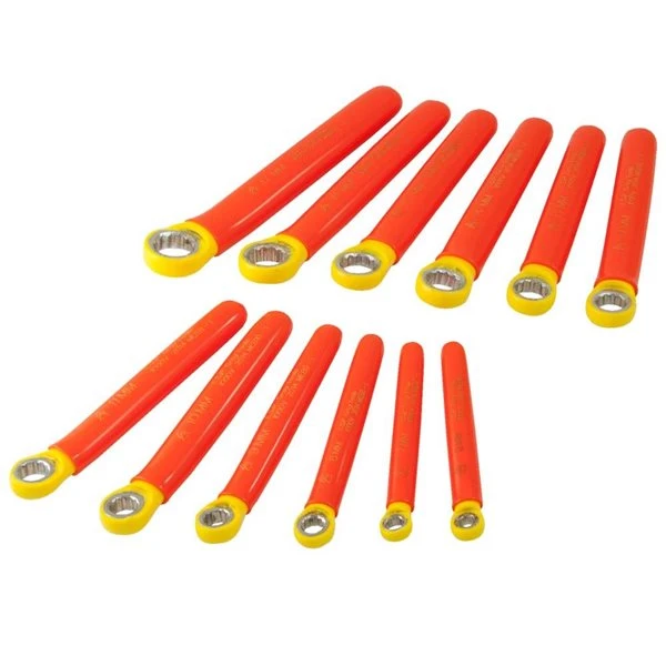 Gray Tools 12-Piece Insulated Metric Standard Box End Wrench Set 3 Gray Tools 12-Piece Insulated Metric Standard Box End Wrench Set