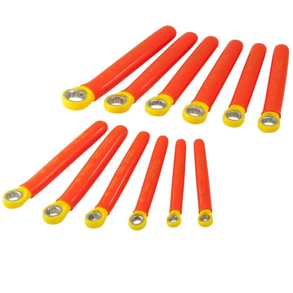 Gray Tools 12-Piece Insulated Metric Standard Box End Wrench Set 4 Gray Tools 12-Piece Insulated Metric Standard Box End Wrench Set - Image 2