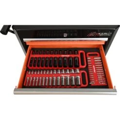 Dynamic Tools 3/8-in Red Drive Magnetic Socket Tray -Tool Nomic Sales 332016850 AlternateImage3 l