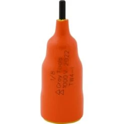 Gray Tools 1/8-in X 3/8-in Drive Standard Length Hex Head, Insulated Socket