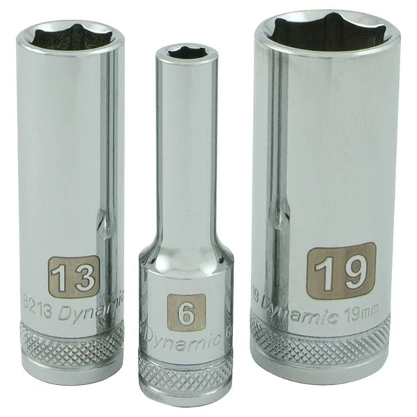 Dynamic Tools 14-piece Metric 3/8-in Drive 6-point Deep Socket Set 3 Dynamic Tools 14-piece Metric 3/8-in Drive 6-point Deep Socket Set