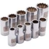 Dynamic Tools 10-piece SAE 1/4-in Drive 12-point Shallow Socket Set