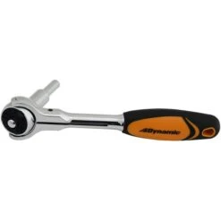 Dynamic Tools ¼-in Drive 6-in Long Swivel Head 72 Tooth Ratchet With Comfort Handle -Tool Nomic Sales 332017259 AlternateImage1 l