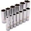 Dynamic Tools 13-piece SAE 3/8-in Drive 6-point Deep Socket Set