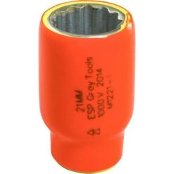 Gray Tools Metric 1/2-in Drive 12-point 21 mm Shallow Socket -Tool Nomic Sales 332017333 MainImage 001 l