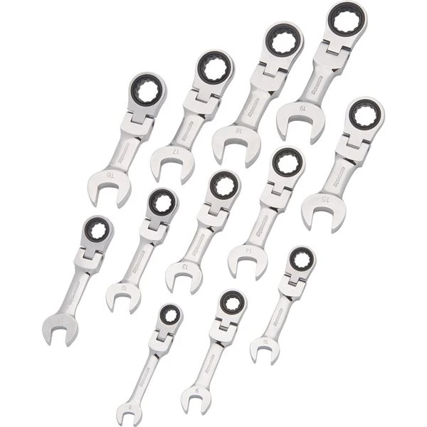 Dynamic Tools 12-piece Set 12-point Metric Flexible Head Combination Wrench Set 4 Dynamic Tools 12-piece Set 12-point Metric Flexible Head Combination Wrench Set - Image 2