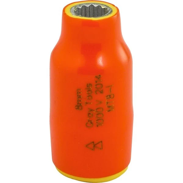 Gray Tools 8-mm X 3/8-in Drive Insulated Standard Length Socket 5 Gray Tools 8-mm X 3/8-in Drive Insulated Standard Length Socket - Image 3