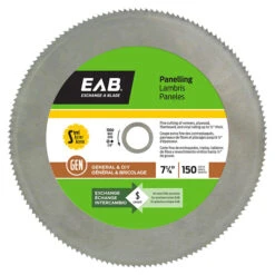 EXCHANGE-A-BLADE EAB Tool Steel Saw Blade For Panelling - 7 1/4" X 150 Teeth - Exchangeable