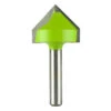 EXCHANGE-A-BLADE EAB Tool Vee Groove Professional Router Bit - 1" X 1/4" Shank - Exchangeable