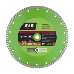 EXCHANGE-A-BLADE EAB Green Turbo Diamond Circular Saw Blade - 10-in Dia - 5/8-7/8-in Arbour