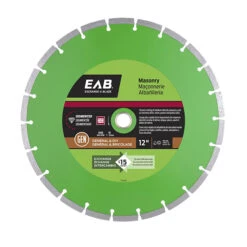 EXCHANGE-A-BLADE EAB Segmented Rim Diamond Blade - Concrete - Green Series - 12-in Dia - Recyclable Exchangeable