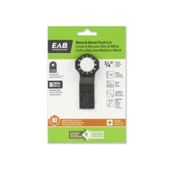 EXCHANGE-A-BLADE EAB Universal Oscillating Flush Cut Blade - 3/4-in W - Bi-Metal - Black