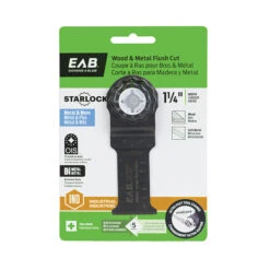 EXCHANGE-A-BLADE EAB Starlock Oscillating Wood And Metal Flush Cut Blade - Bi-Metal - 1 Per Pack - 1 1/4-in W -Tool Nomic Sales 34595854b L