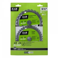 EXCHANGE-A-BLADE EAB Go Green Recyclable Framing Saw Blade Combo Pack - 6 1/2-in Dia - 24T And 36T - C2 ATB Carbide Teeth