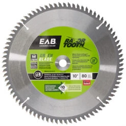 EXCHANGE-A-BLADE EAB Green RazorTooth Finishing Circular Saw Blade - Alloy Steel - 10-in Dia - 80 Tooth
