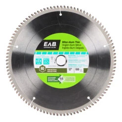 EXCHANGE-A-BLADE EAB Aluminum Thin Industrial Saw Blade - Carbide - 100 Teeth - 12-in Dia