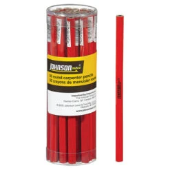 Johnson Oversized Carpenter Pencil - Black Lead - 30 Pack -Tool Nomic Sales 36985004 L