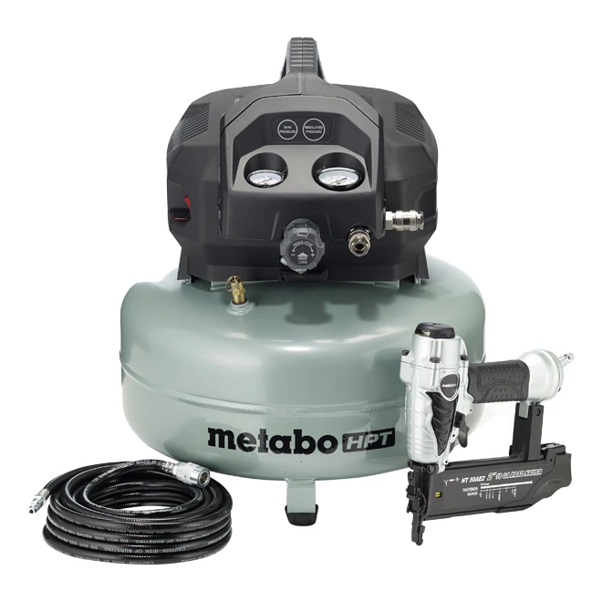 Metabo HPT Air Compressor - 6-gal. - 150 Psi - Green And Black 3 Metabo HPT Air Compressor - 6-gal. - 150 Psi - Green And Black