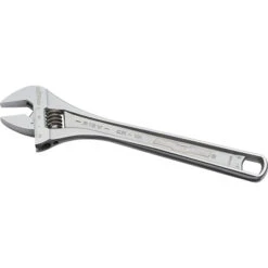 Channellock Adjustable Wrench - Extra-Long Jaws - 4-Thread Knurl - 12-in L