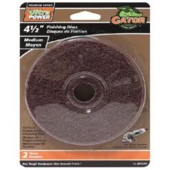 Rust-Oleum Gator Ultrapower Hook And Loop Medium Finishing Discs - 4 1/2-in Dia - 7/8-in Arbour - 2 Per Pack